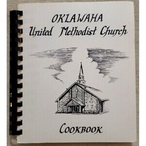 Vtg 1986 Oklawaha Florida United Methodist Church Cookbook cooking recipes